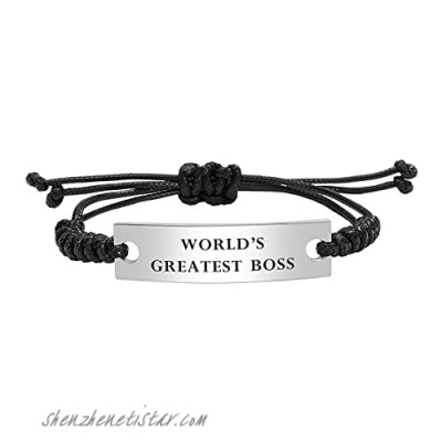 Boss Appreciation Gift Bracelet for Supervisor Leader Thank You Gifts Mentor Retirement Gift Leaving Gift from Coworker Colleague