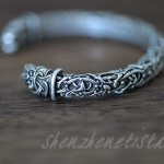LANGHONG Raven Bracelet Viking Bangle For Men Men's Cuff Bracelet Talisman Jewelry