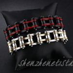 Star Jewelry Stainless Steel Colorful Braided Bike Chain Men Bracelet Bangle