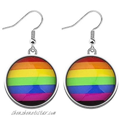 CHOORO Gay Pride Gift LGBT Earring Rainbow Pride Earring LGBT Jewelry Bisexual Pride Gift Transgender Pride Gift