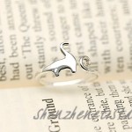 HANFLY Dinosaur Ring Sterling Silver Designer Jewellery Adjustable Ring Size(US6)