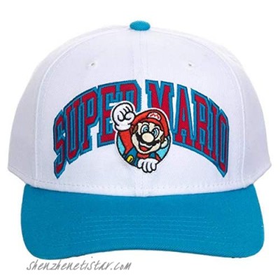 Bioworld Super Mario Pre-Curved Bill Snapback Hat