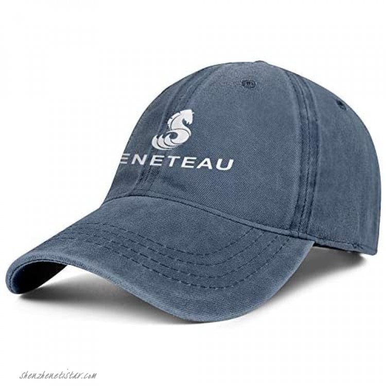 NINETYRW Cute Mens Jean Baseball Caps Beneteau-Boat-Logos- Dad Hats for Women Outdoor Cotton Adjustable Jeans Snapbacks Cap