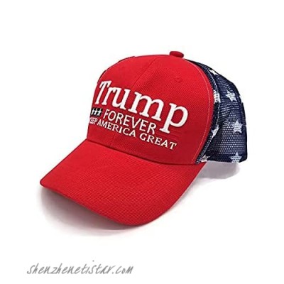 Pen Kit Mall - Embroidered Trump Forever Keep America Great Hat Donald J Trump USA Cap Adjustable snap Back Baseball Hat.
