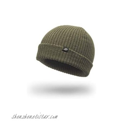 Banner & Oak Range Knit Beanie Hat Winter Solid Color Warm Knit Ski Skull Cap w/Optional Cuff