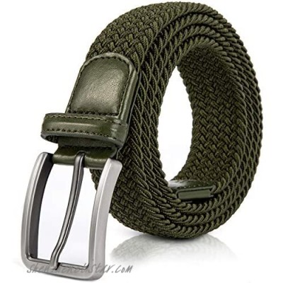 Jiguoor Braided Stretch Belt Golf Elastic Fabric Woven Belts Casual Men/Women