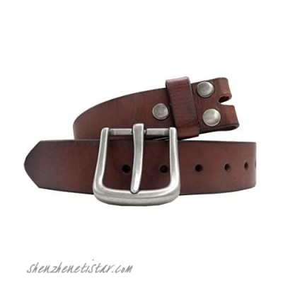 Men's Genuine Leather Belt Cowhide Strap Full Grain Removable Buckle Belts Jean