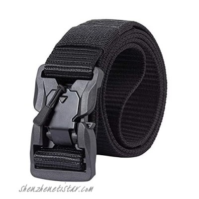 Men's Tactical Belt with Magnetic Quick Release Buckle Multifunctional Casual Nylon Belt