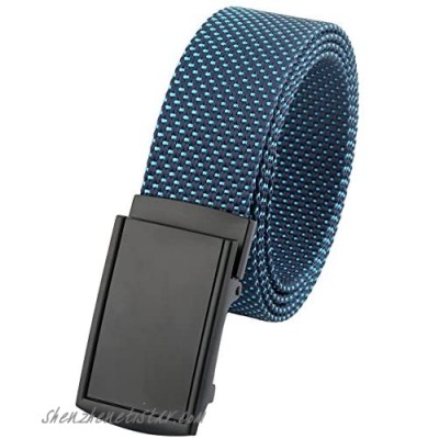 moonsix Nylon Web Belts for Men Solid Color Casual Military Style Belt