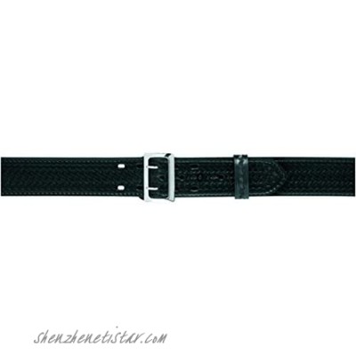 Safariland 875 Duty Belt Edge Stitch High Gloss Black Chrome Buckle Size 38