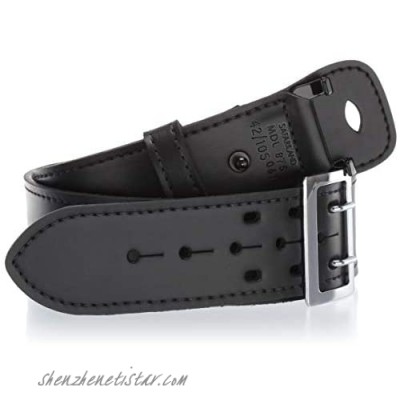 Safariland 875 Duty Belt Edge Stitch High Gloss Black Chrome Buckle Size 40