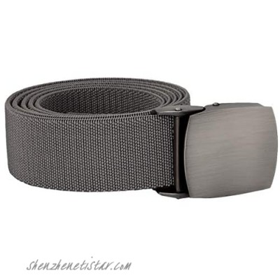 Samtree Elastic Belts for Men Casual Tactical Duty Web Belt with Flat Top Buckle 50" Length
