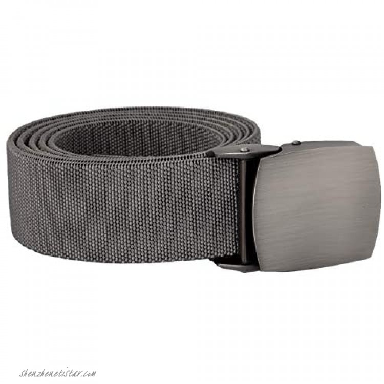Samtree Elastic Belts for Men Casual Tactical Duty Web Belt with Flat Top Buckle 50 Length