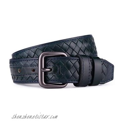 Sobchak Design Genuine woven leather Belt for men