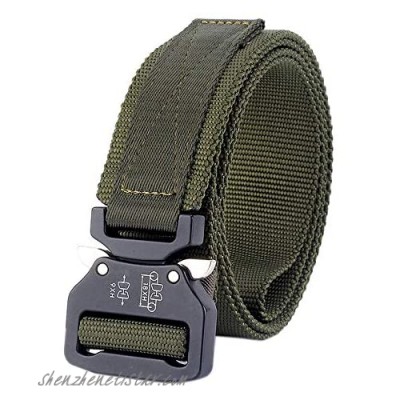 Tactical belt Military Nylon Webbing Belt with Heavy Duty Buckle for Mens