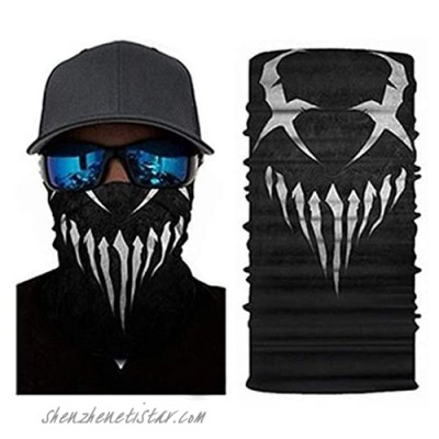 Bandana for Rave Face Mask Dust Wind Neck Gaiter Tube Mask Headwear Motorcycle Face Mask for Women Men