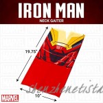 Concept One Marvel Iron Man Multi-Purpose Neck Gaiter Scarf Bandana Red One Size
