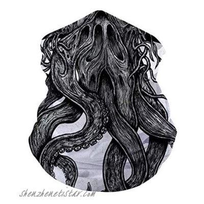 Great Darth Cthulhu Neck Gaiter God Unisex Adult Summer Cool Breathable Lightweight Sun Wind-proof Reusable Face Mask Cover For Men Cycling Running Hiking Motorcycle Fishing Outdoor Sport
