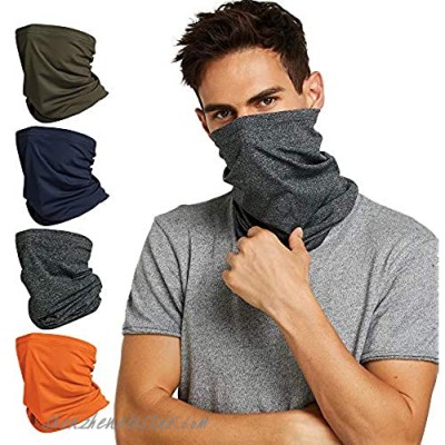 Neck Gaiter Face cover Scarf breathable & washable Masks for Women and Men-SET OF Four