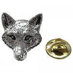 Kiola Designs Pewter Fox Head Lapel Pin