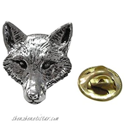 Kiola Designs Pewter Fox Head Lapel Pin