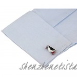 MRCUFF Bird Puffin Pair Cufflinks in a Presentation Gift Box & Polishing Cloth