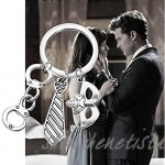 AKTAP 50 Shades of Grey Inspired Jewelry Keychain Freedom Handcuffs Mask Tie keyrings Movie Jewelry Gift for 50 Shades of Grey Fans