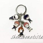 Anime Keychains Anime merch Zinc Alloy Keychains Anime Keyring 5 Roles 9 Roles