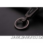 BES Belt Keychain Titanium Belt Loop Key Holder with Detachable Keyring for men and women.Gift for boyfriend(Black）