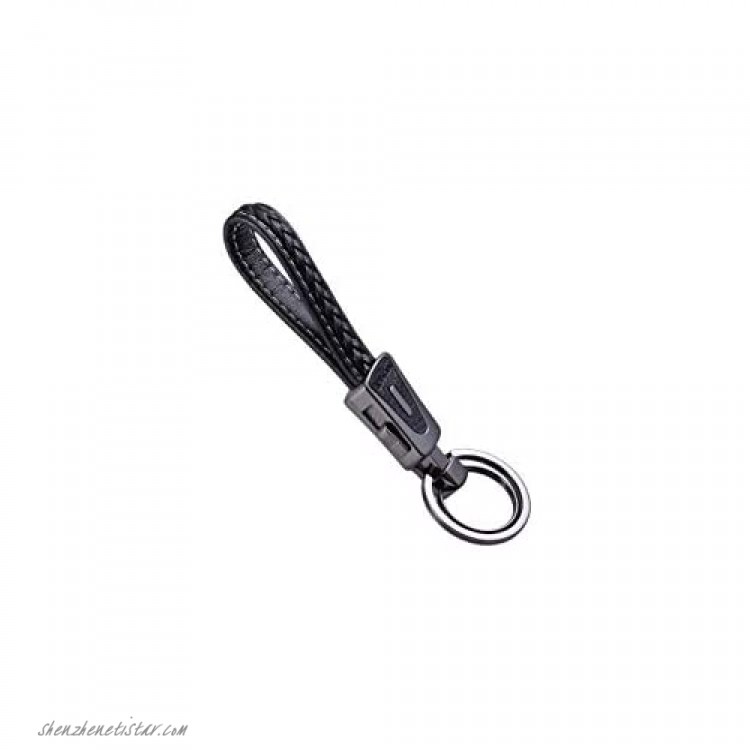 BES Belt Keychain Titanium Belt Loop Key Holder with Detachable Keyring for men and women.Gift for boyfriend(Black）