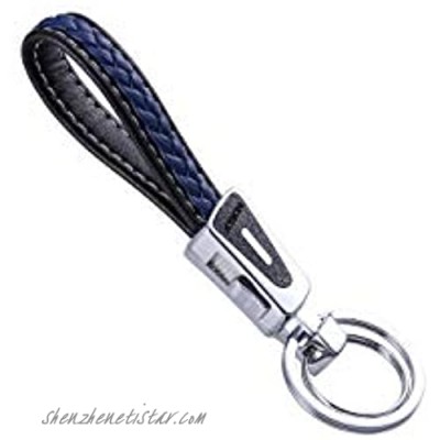 BES Belt Keychain Titanium Belt Loop Key Holder with Detachable Keyring for Men and Women（Blue）
