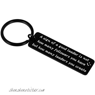 Coworkers Thank You Gifts Appreciation Gifts Keychain for Leader Him Her Inspirational Birthday Christmas Gift for Boss Farewell Leaving Retirement Gift Boss Day Jewelry Gift for Men Women