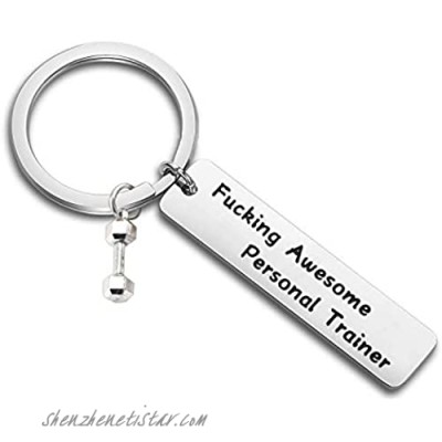 FEELMEM Personal Trainer Gift Trainer Appreciation Jewelry Workout Keychain