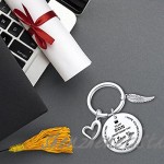 Graduation keychain 2021 To My Son Keychain from Mom Inspirational Gift - Never Forget That I Love You Forever Birthday Gift