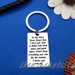 Inspirational Gift for Niece from Aunt Uncle To My Niece Keychain Encouragement Jewelry for Niece Inspirational Niece Gifts Niece Keyring Christmas Wedding Birthday Gift for Niece Graduation Gift