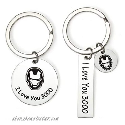 KAIDILA I Love You 3000 Keychain Gifts for Boyfriend Girlfriend Valentine's Day Birthday Gift Keychain