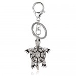 Liavy's Sea Turtle Charm Fashionable Keychain - Sparkling Crystal - Unique Gift and Souvenir