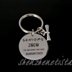 Senior 2020 Gifts The One Where They were Quarantined Keychain for Girls Boys Graduation