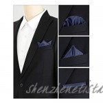 Allegra K Men's Handkerchiefs Pocket Squares Solid Color Classic Little Grid for Wedding Business