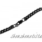 Harley-Davidson Men's Black Steel Bar & Shield Chain Necklace Black HSN0046-22