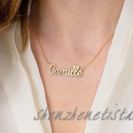 MyNameNecklace Personalized Cursive Name Necklace Custom Made Precious Metals Sterling Silver 925 & Gold Jewelry Nameplate Gift for Christmas