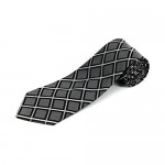 100% Silk Extra Long Square Patterned Tie (Available in 63 XL and 70 XXL)