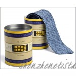 Josh Bach Men's Coffee/Caffeine Molecule Silk Necktie Blue Made in USA