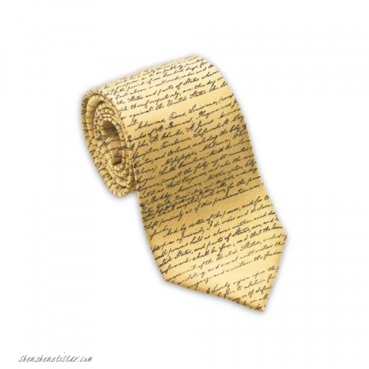 Josh Bach Men's Emancipation Procalmation Silk Necktie Made in USA