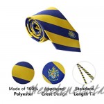 Sigma Alpha Epsilon Fraternity Necktie Tie Greek Formal Occasion Standard Length Width SAE (Stripped Crest Necktie)