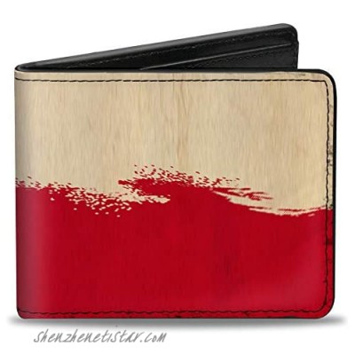 Buckle-Down PU Bifold Wallet - Texas Flag Distressed Painting