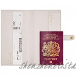 Katie Loxton Paradise Please Womens Vegan Leather Fashion Passport Travel Wallet Pearlescent White