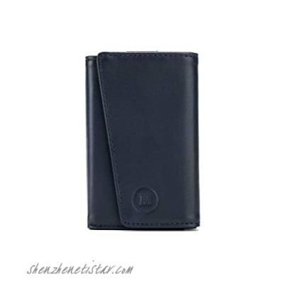 Le Petit Boss by Maciek - Genuine Leather Slim Trifold RFID Wallet Card Holder (Tri-Fold)