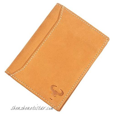 Leather Men’s Wallet RFID Blocking Front Pocket Wallet Slim Bifold Wallet for Men Minimalist Wallets Sale Clearance
