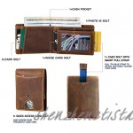 Mens Wallets minimalist wallet RFID Blocking Slim Bifold Leather Wallets for Men